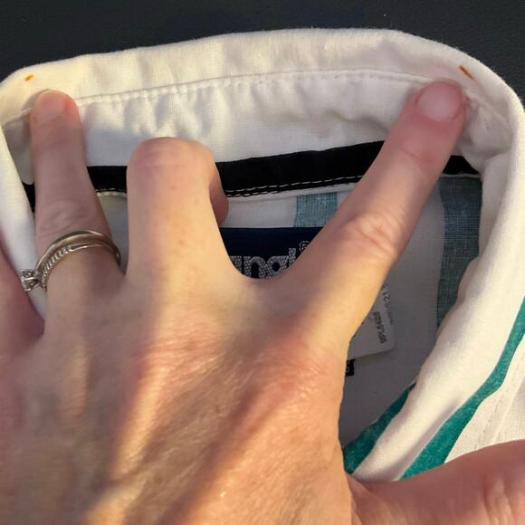 Vintage Wrangler Brushpopper Button Down Cowboy Cut Extra Long Tails Size 16x34 - Picture 8 of 8